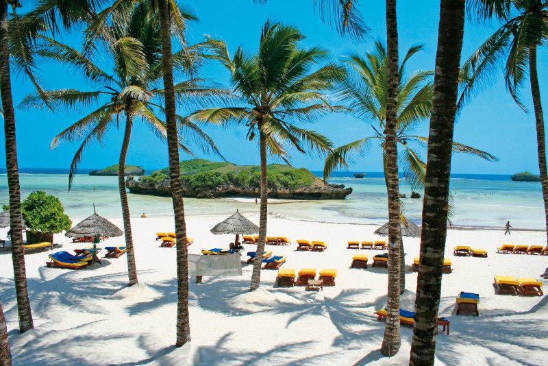 Watamu — clear blue water beach on the Kenya coast